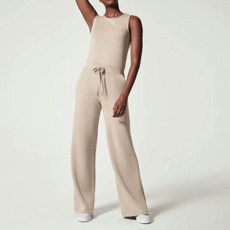 Sylis | Air Essentials Sleeveless Plain Jumpsuit