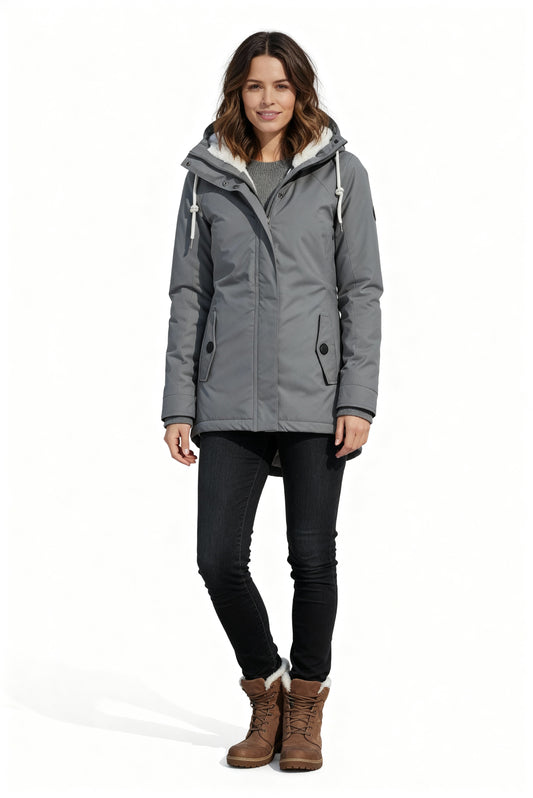 Sylis winter jacket with hood and lining