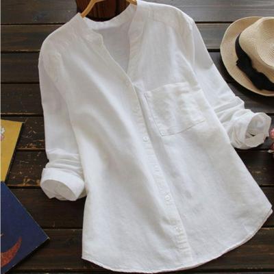 Sylis Long Sleeve Linen Blouse