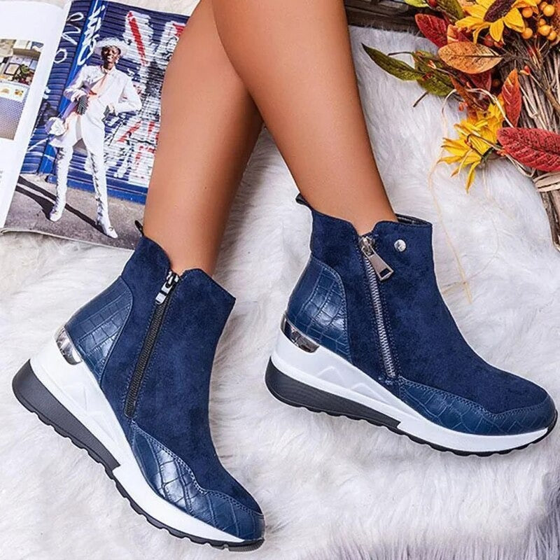 Sylis | Zip Sneaker Ankle Boots