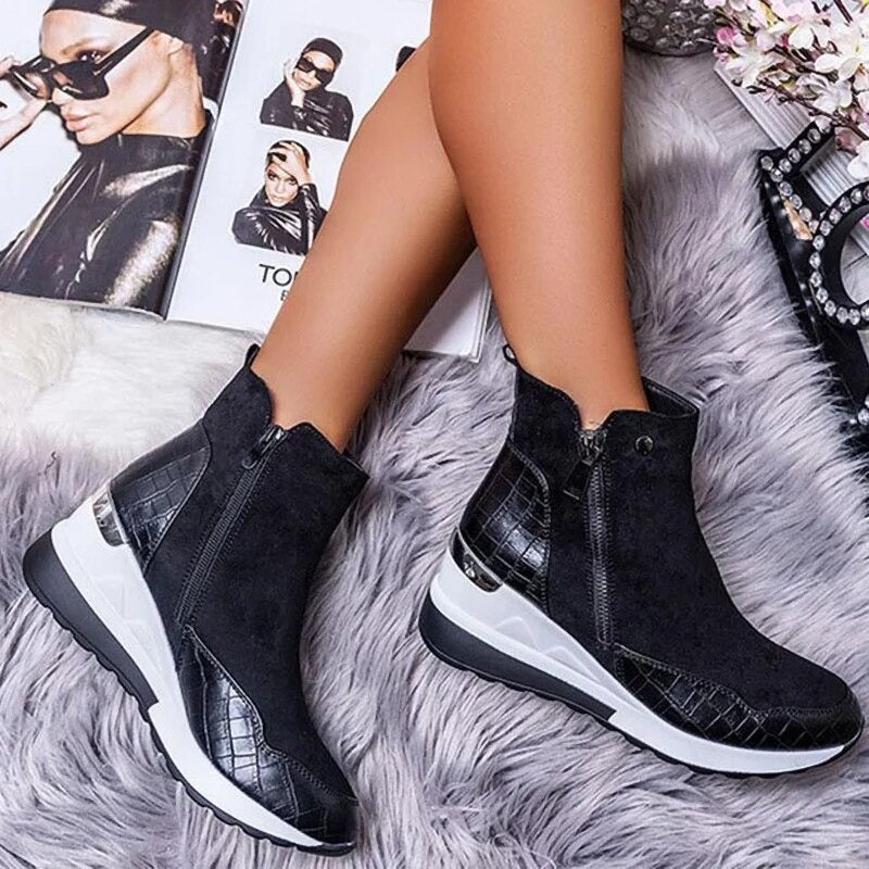 Sylis | Zip Sneaker Ankle Boots