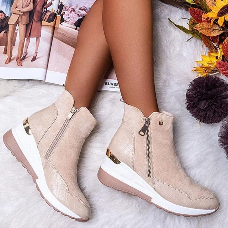 Sylis | Zip Sneaker Ankle Boots