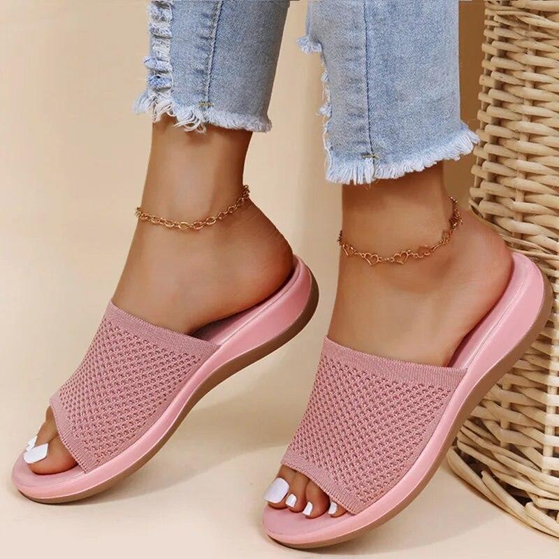 Sylis | Stylish Mesh Flip Flops Women