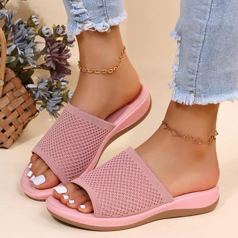 Sylis | Stylish Mesh Flip Flops Women