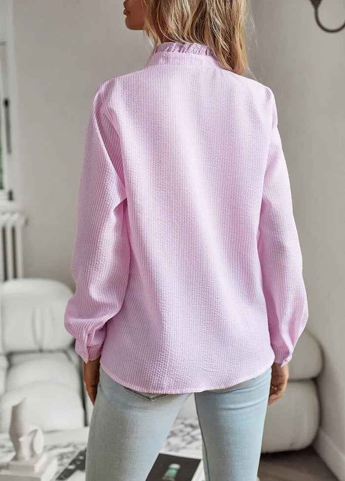 Sylis | Elegant long-sleeve blouse with striped pattern