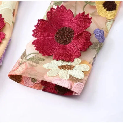 Sylis with floral applications and translucent appearance