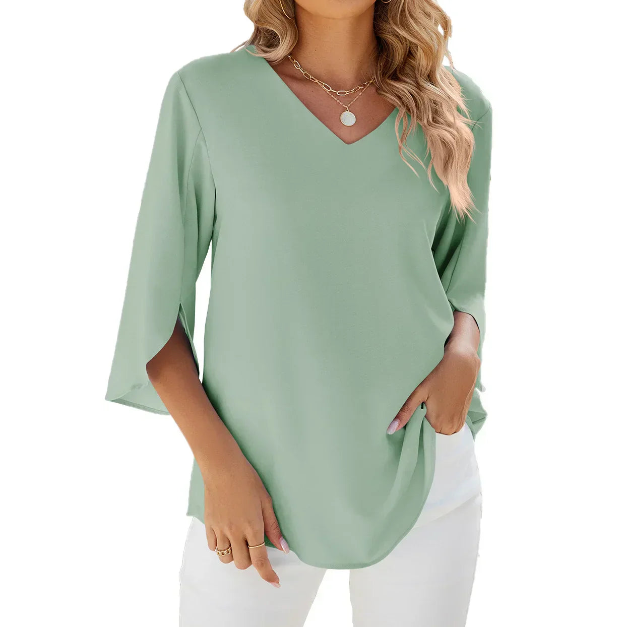 Sylis | Effortles Style V-Neck Blouse