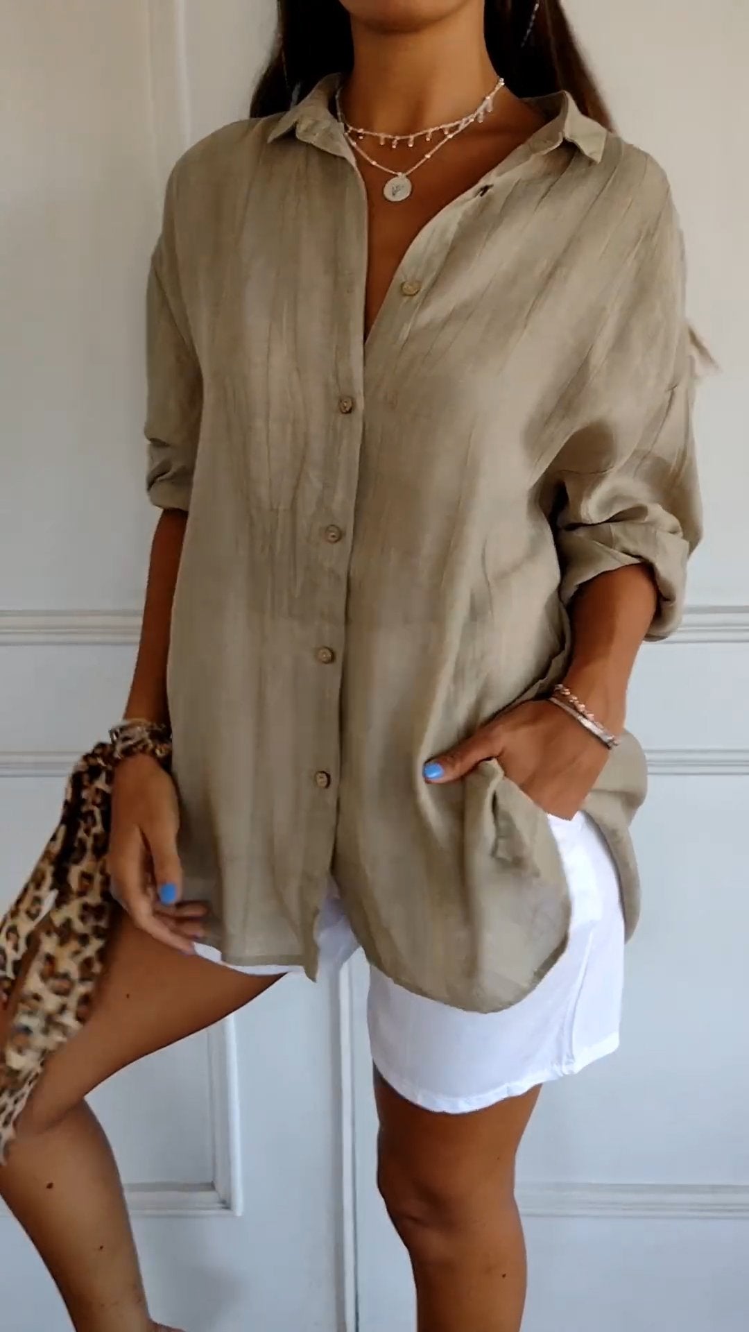 Sylis - Elegant Pleated Style Shirt