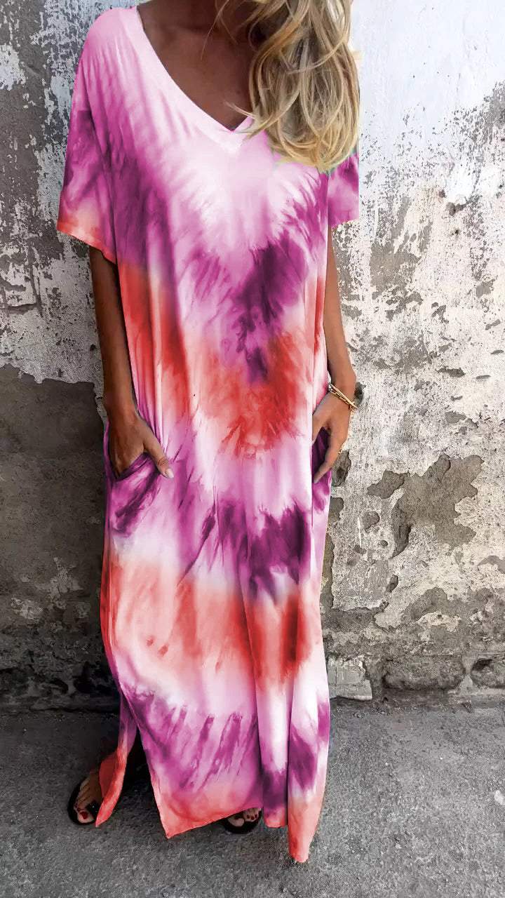 Sylis | Comfortable Tie-dye Maxi Dress