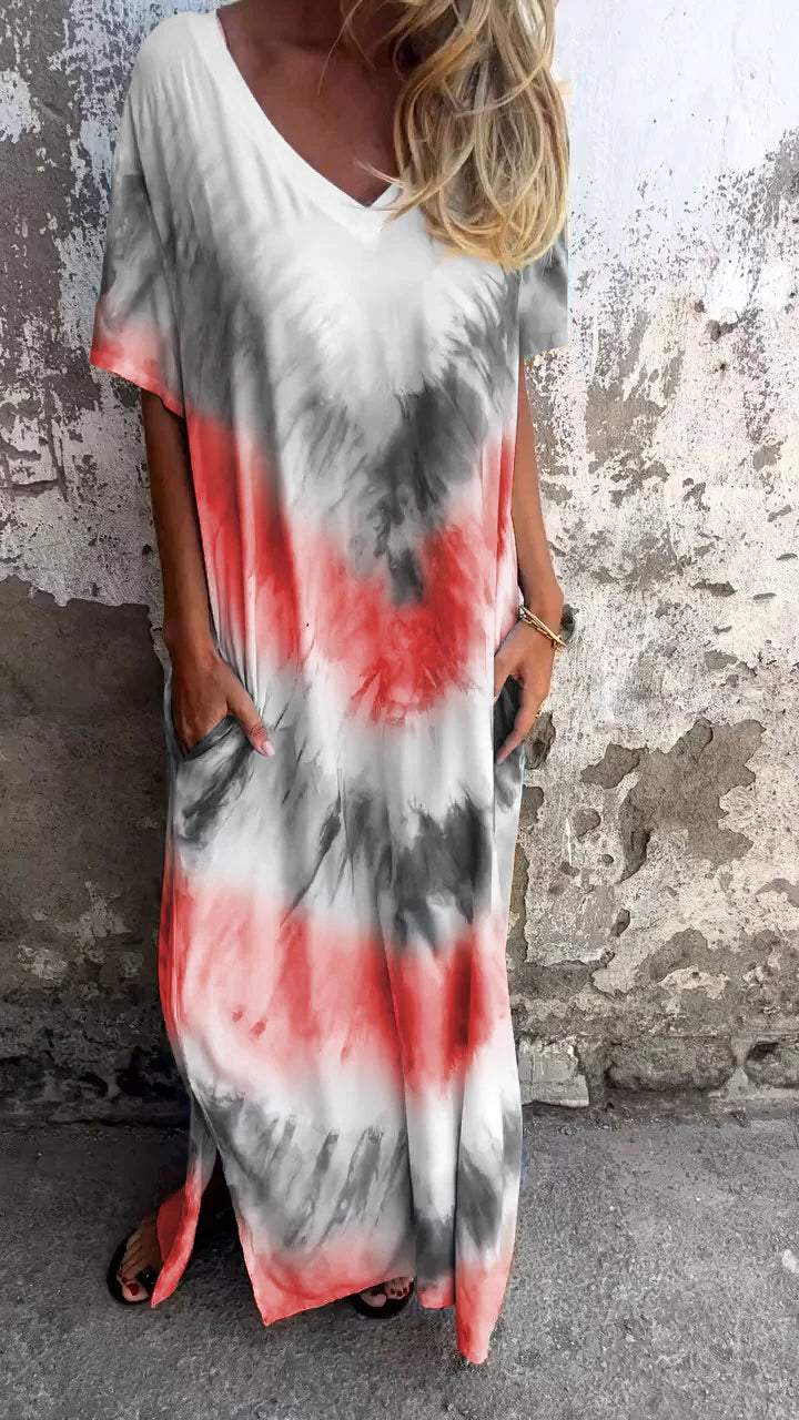 Sylis | Comfortable Tie-dye Maxi Dress