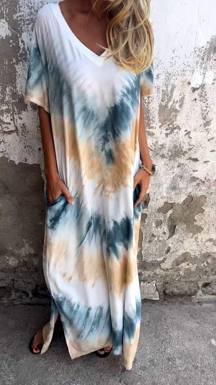 Sylis | Comfortable Tie-dye Maxi Dress