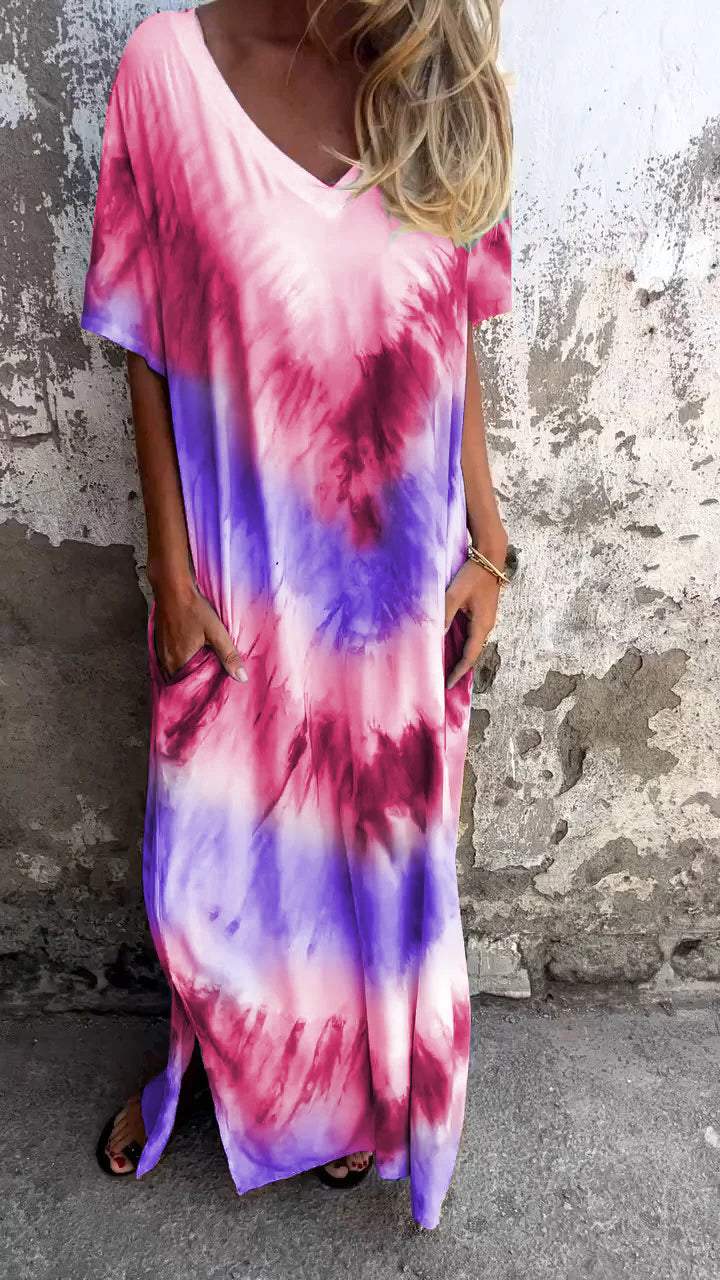 Sylis | Comfortable Tie-dye Maxi Dress