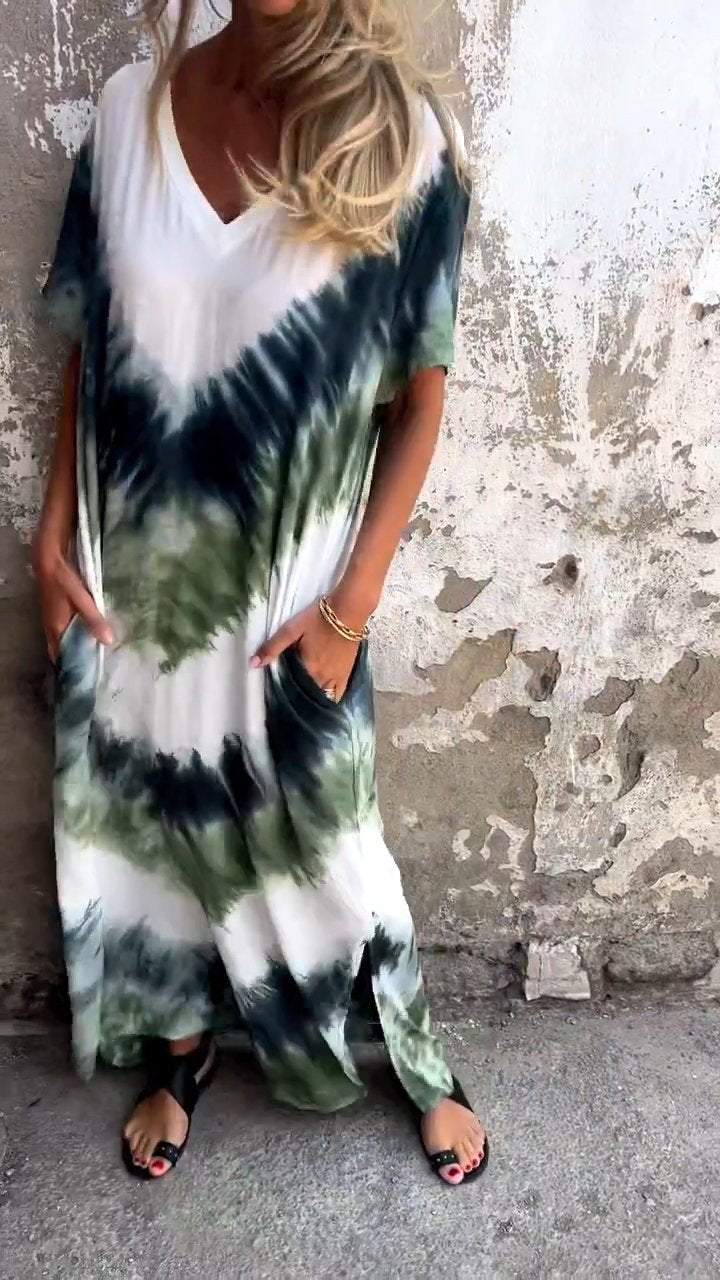 Sylis | Comfortable Tie-dye Maxi Dress