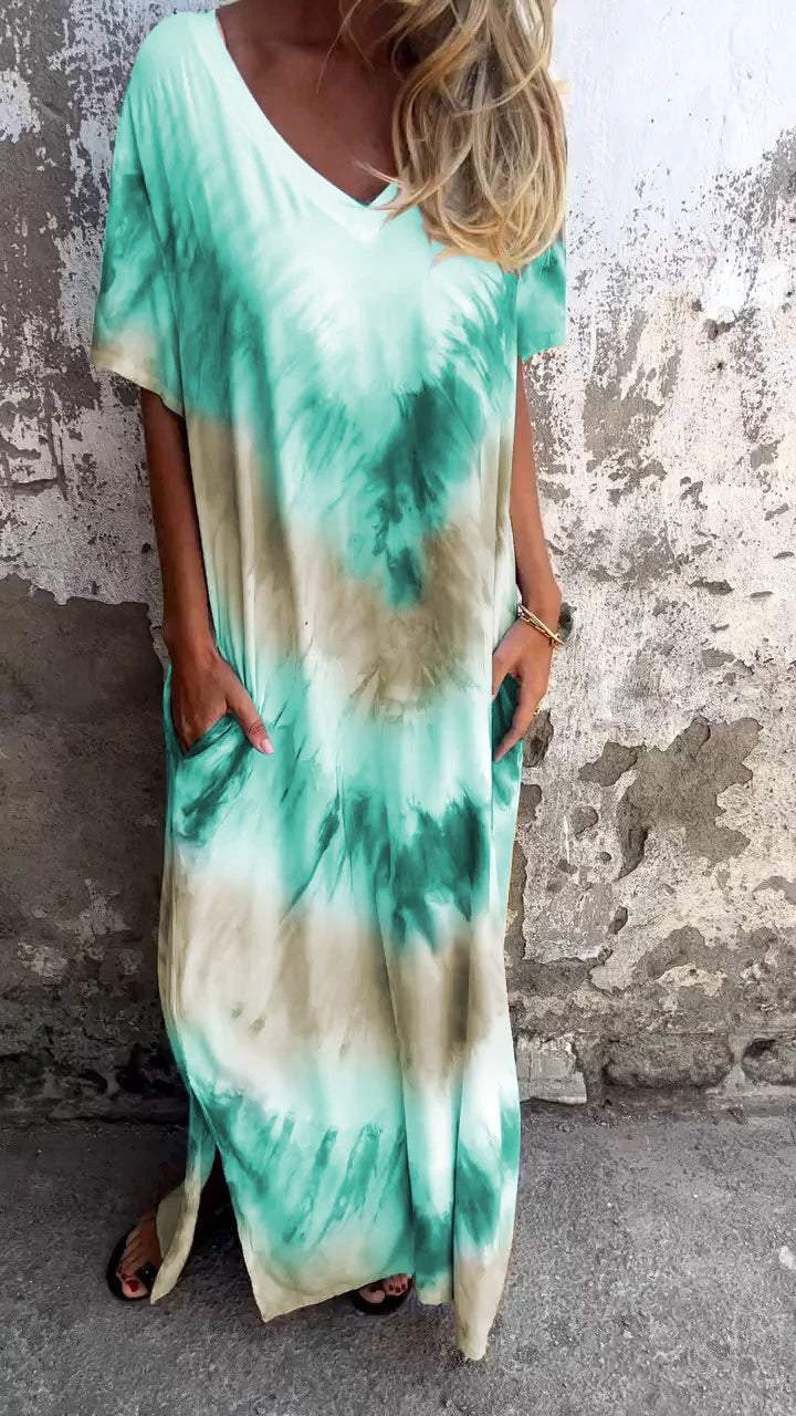 Sylis | Comfortable Tie-dye Maxi Dress