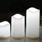 LED Candles - 3 pieces - 7.5/11.5/15 cm - with remote control - with color change