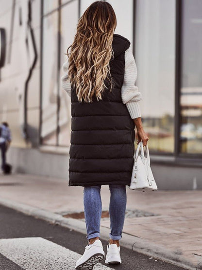 Sylis-Mode | Longer Sleeveless Padded Coat