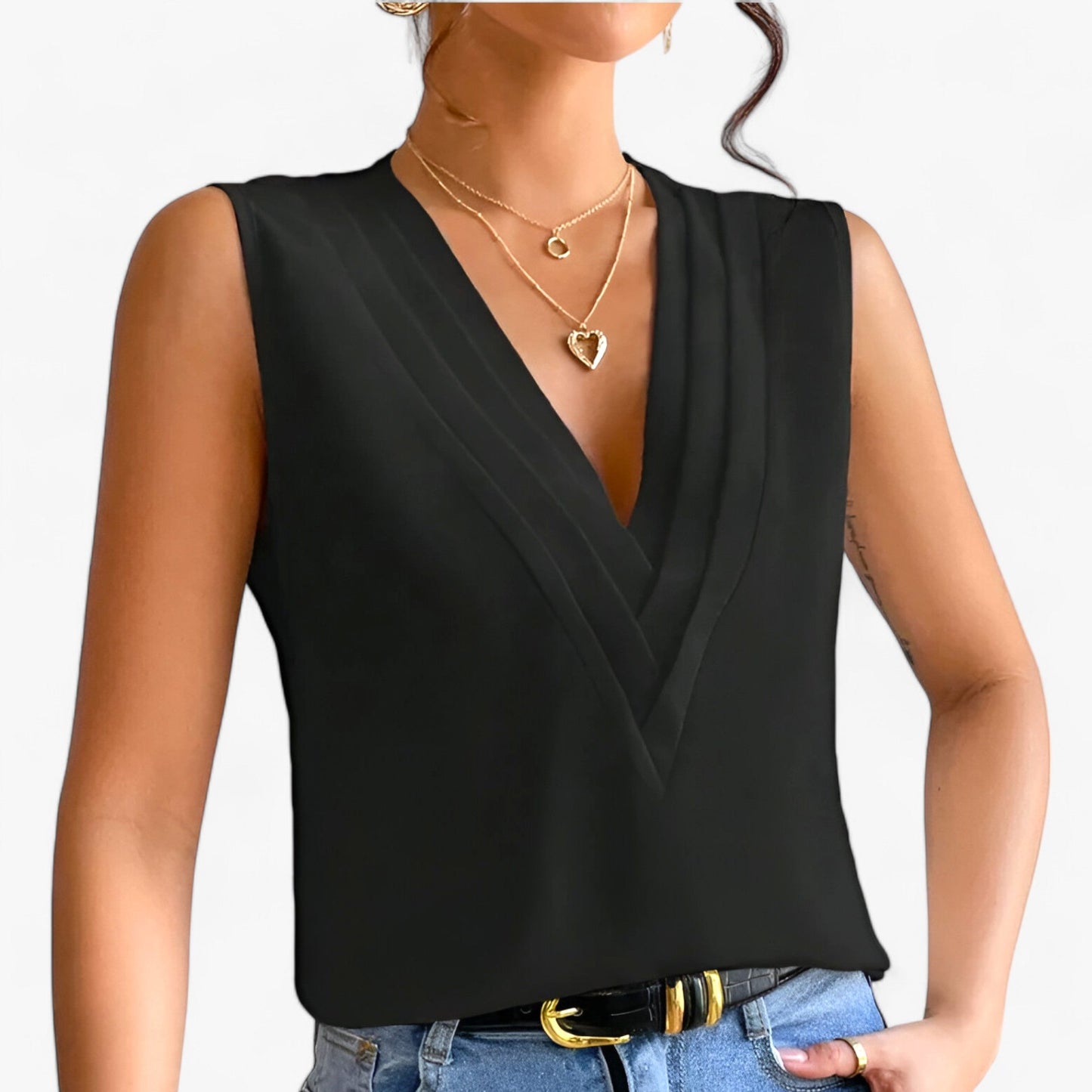 Sleeveless blouse - For effortless comfort