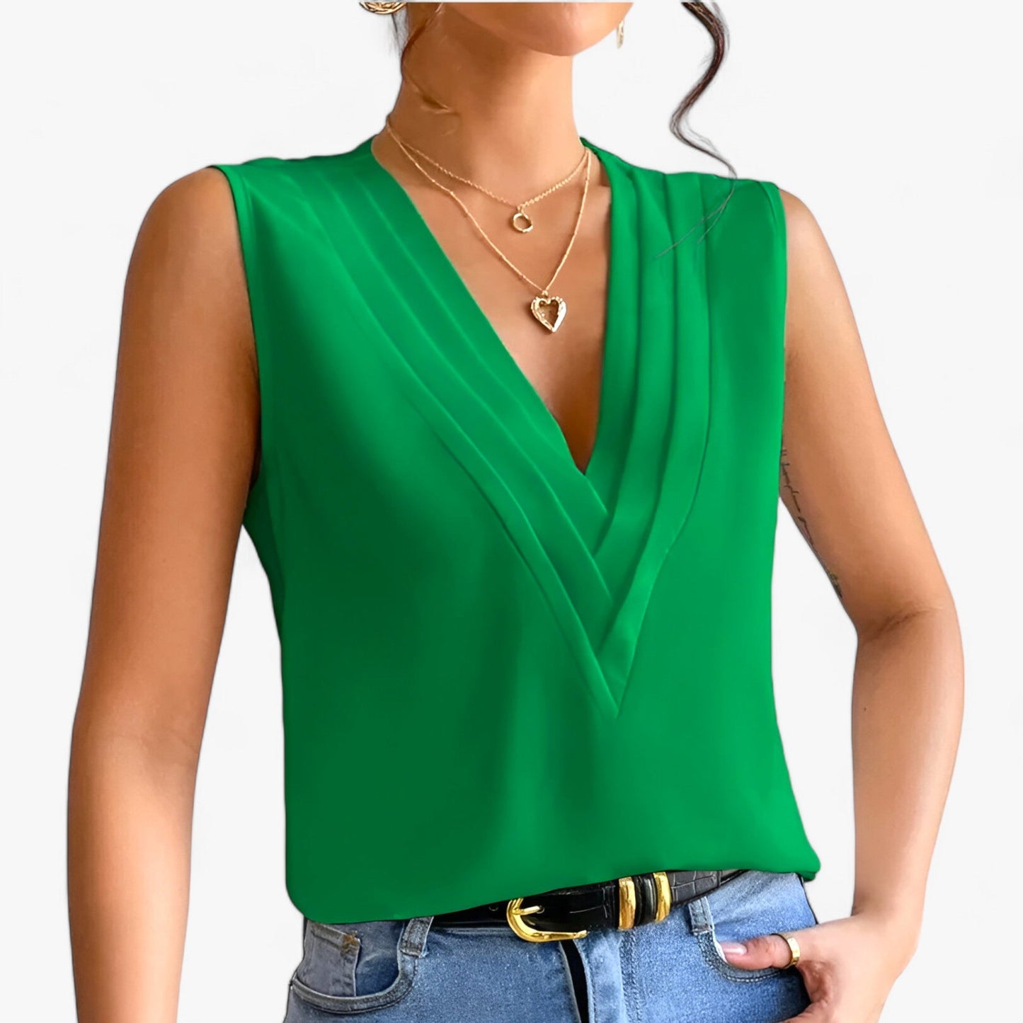 Sleeveless blouse - For effortless comfort