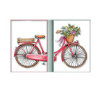 Modern Romantic Bicycle Flowers - Canvas Wall Art Painting