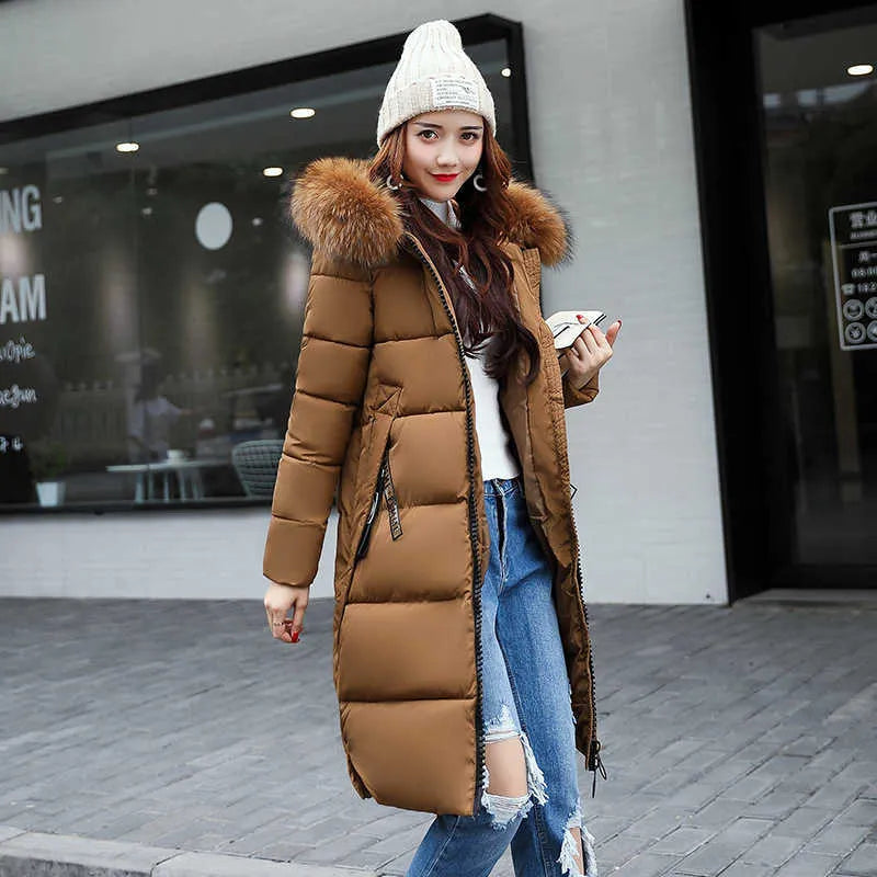 Sylis | Long coat with fur collar