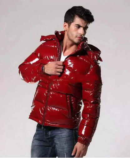 Sylis-Mode - Shiny Men’s Puffer Jacket