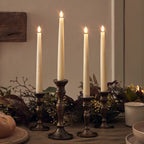 LED Wax Flickering Taper Candle Set