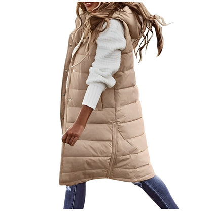 Sylis-Mode | Longer Sleeveless Padded Coat