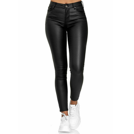 Sylis Long Leather Trousers