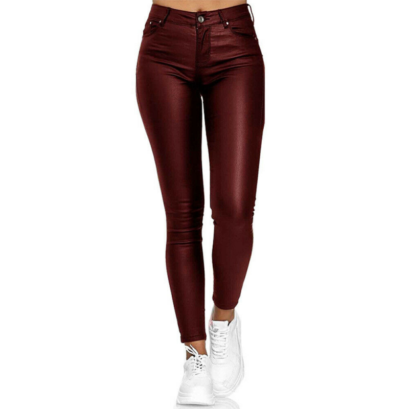 Sylis Long Leather Trousers