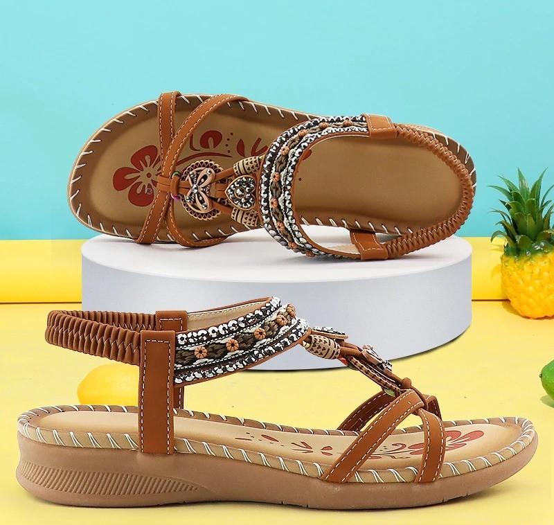 Sylis | Rhinestone Orthopedic Sandals