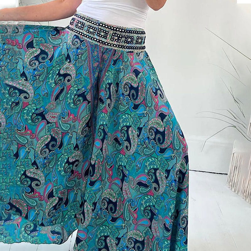 Sylis | Women Ethnic Print Skirt Trousers