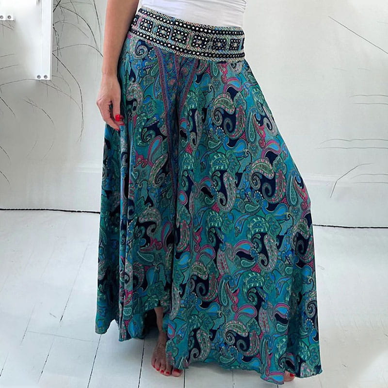 Sylis | Women Ethnic Print Skirt Trousers