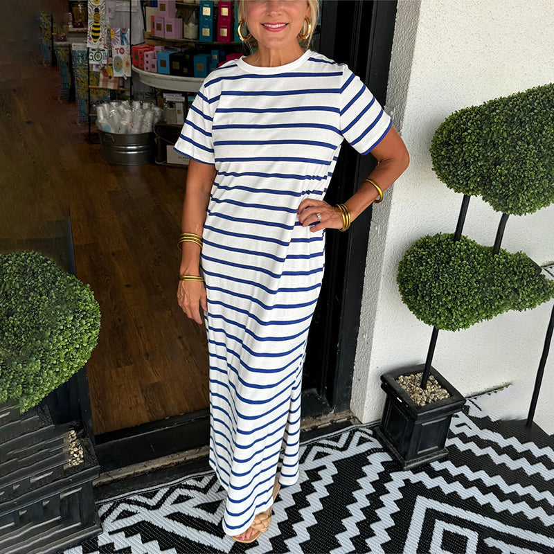 Sylis - Comfortable Striped Maxi Dress