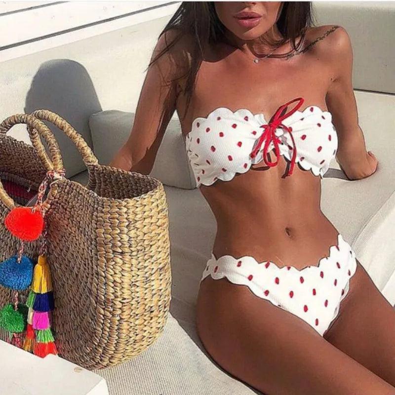 Sylis | Strapless Polkadot Bikini