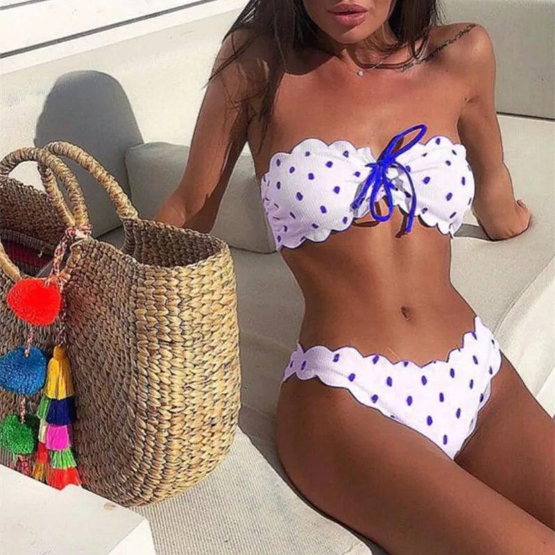 Sylis | Strapless Polkadot Bikini