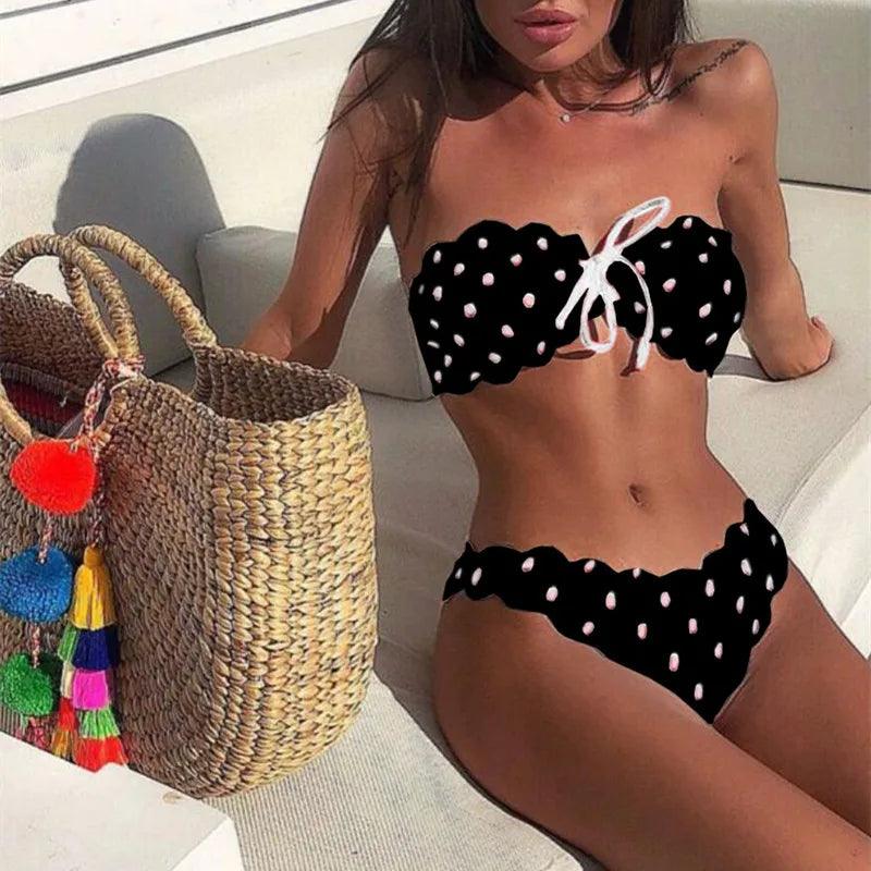 Sylis | Strapless Polkadot Bikini