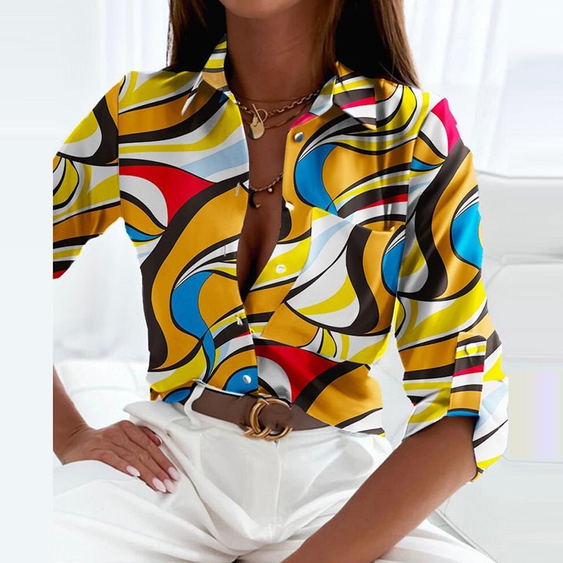 Sylis Blouse with Laydown Collar