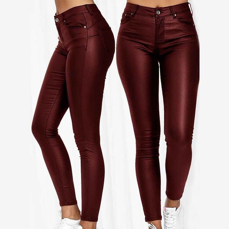 Sylis Long Leather Trousers