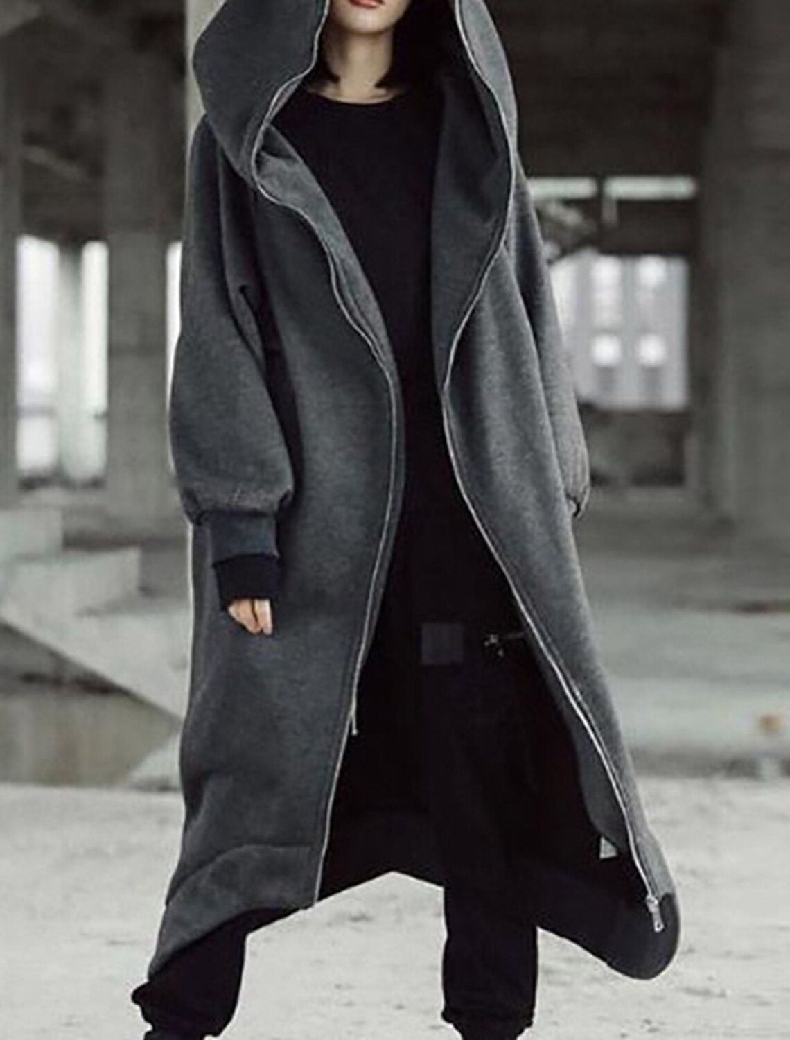 Sylis-Mode | Elegance Versatile Long Coat With Hood